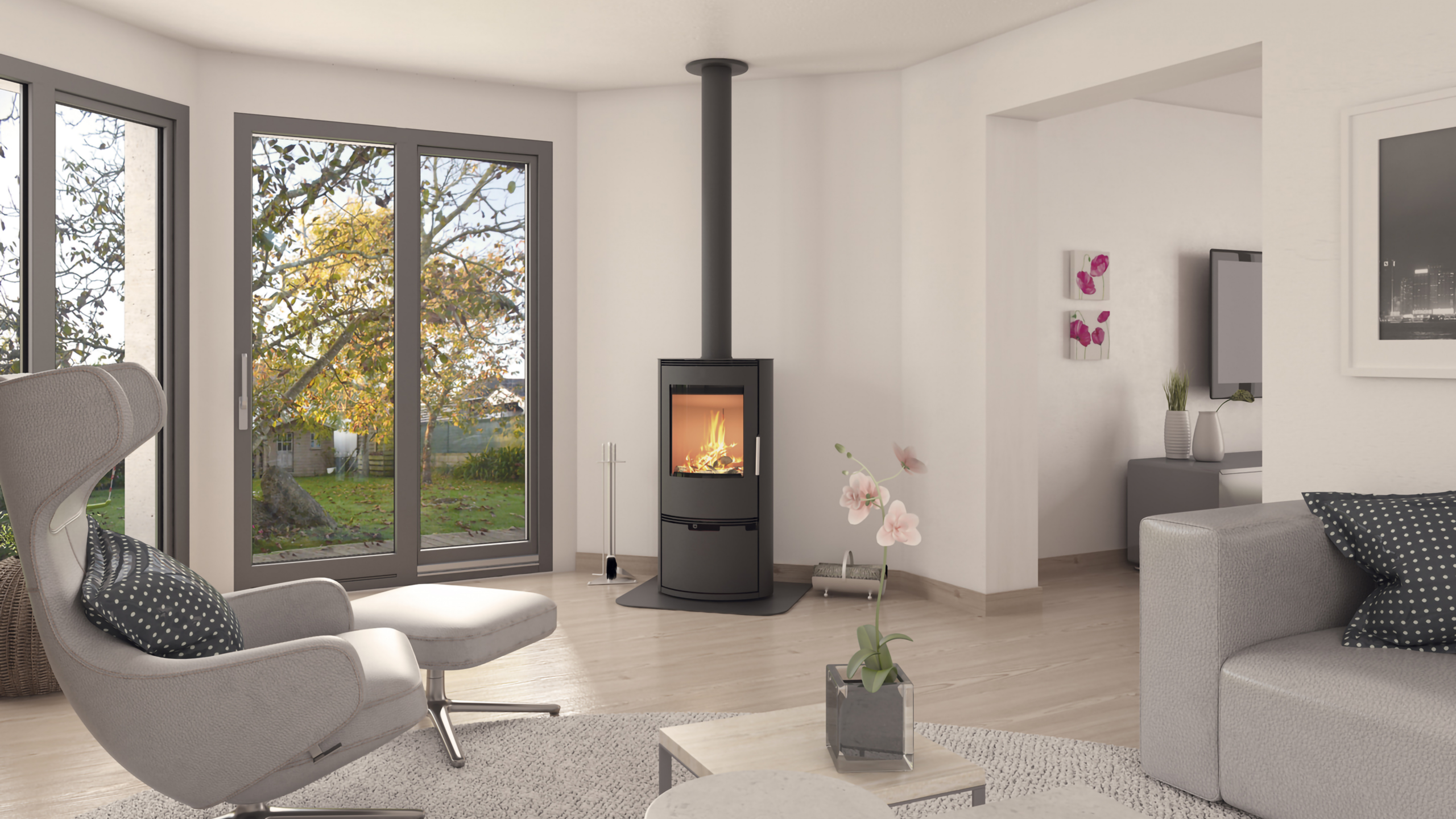 Ambiance 3840 x 2160 Delta acier